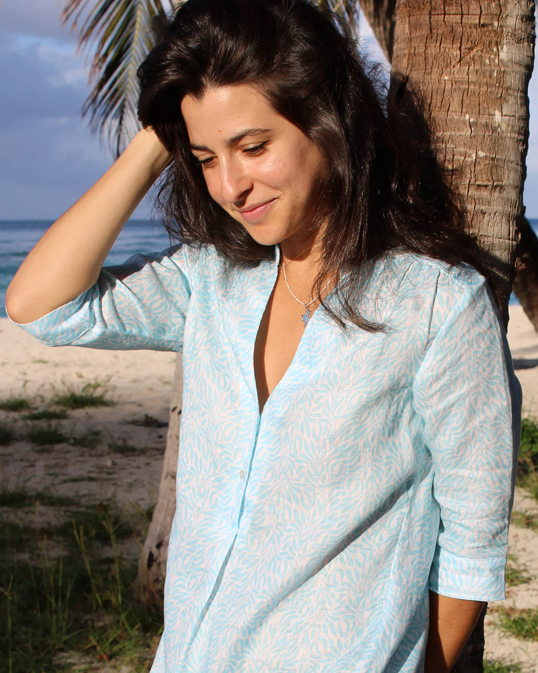 Linen Decima Dress SEALEAF - Image 3