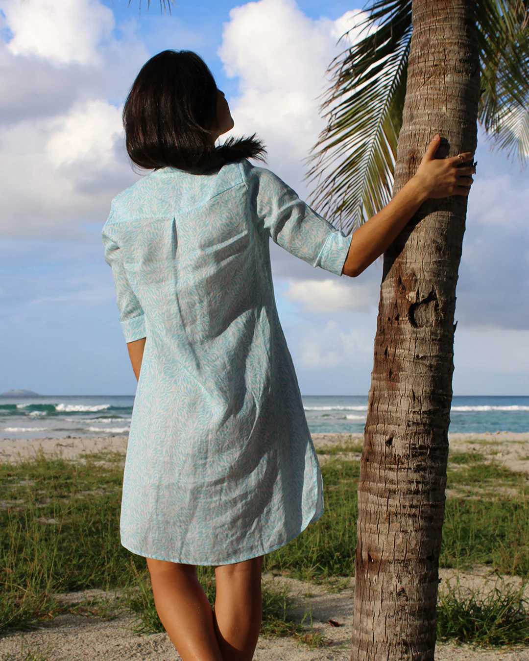 Linen Decima Dress SEALEAF - Image 6