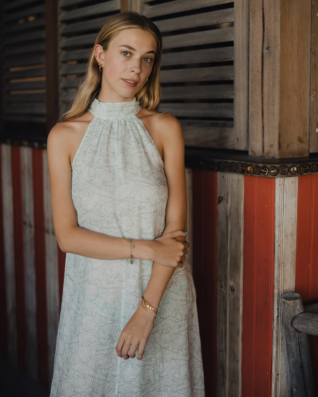 Linen Trinny Dress PANGOLIN - Image 11