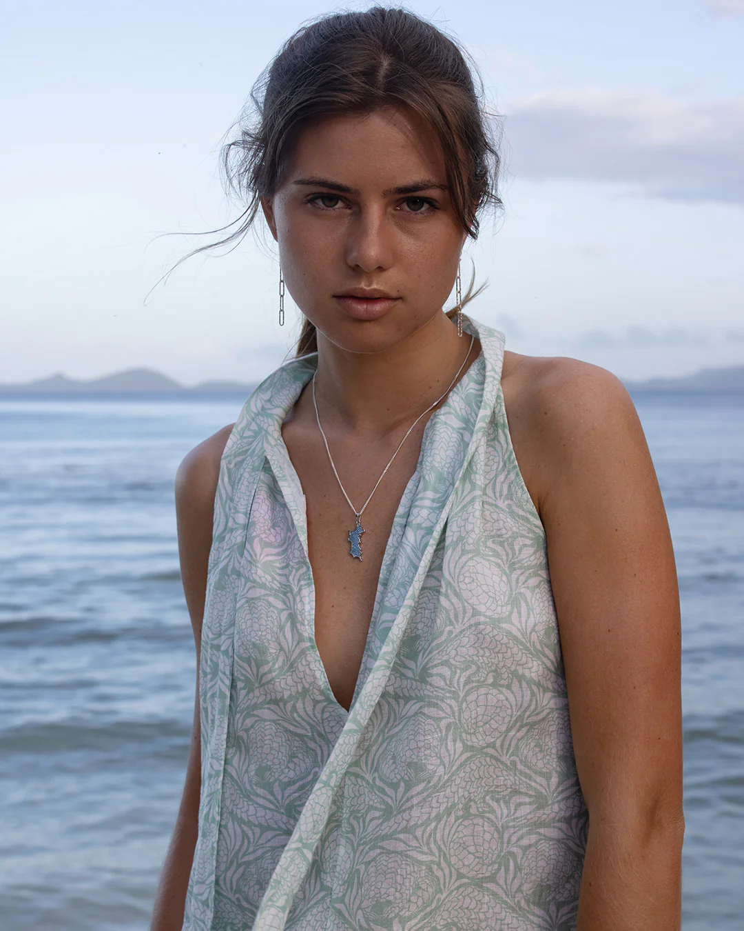 Linen Trinny Dress PANGOLIN - Image 5