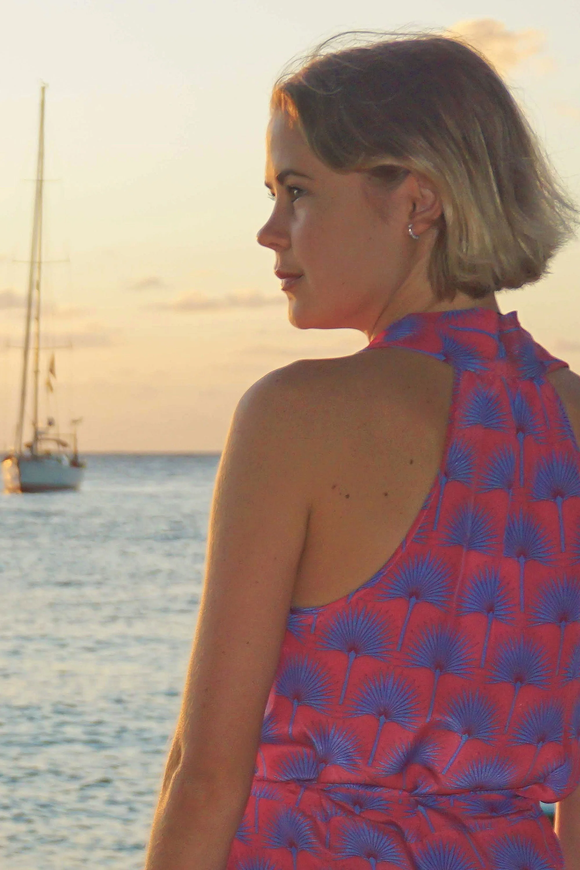 Silk Jemima Dress SINGLE PALM REPEAT - Image 4