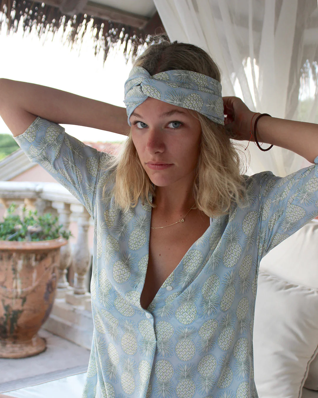 Silk Decima Dress PINEAPPLE - Image 6