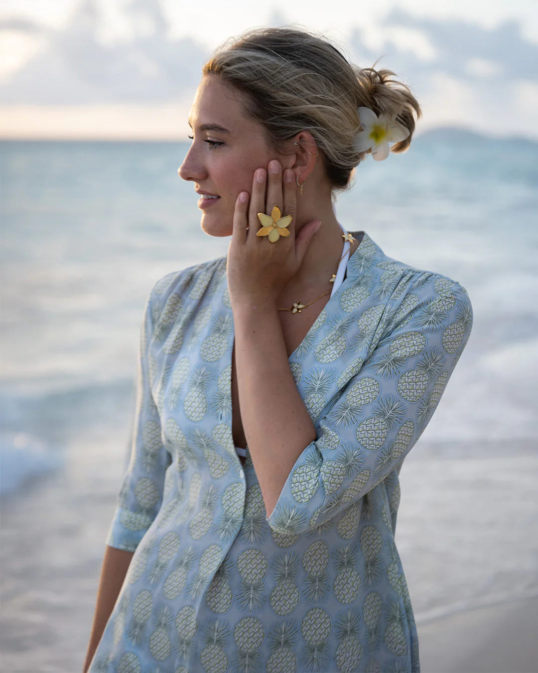 Silk Decima Dress PINEAPPLE - Image 7