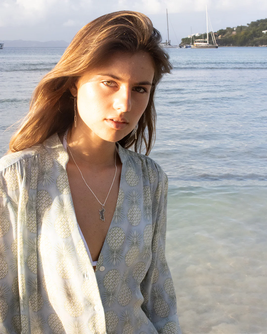 Silk Decima Dress PINEAPPLE - Image 9
