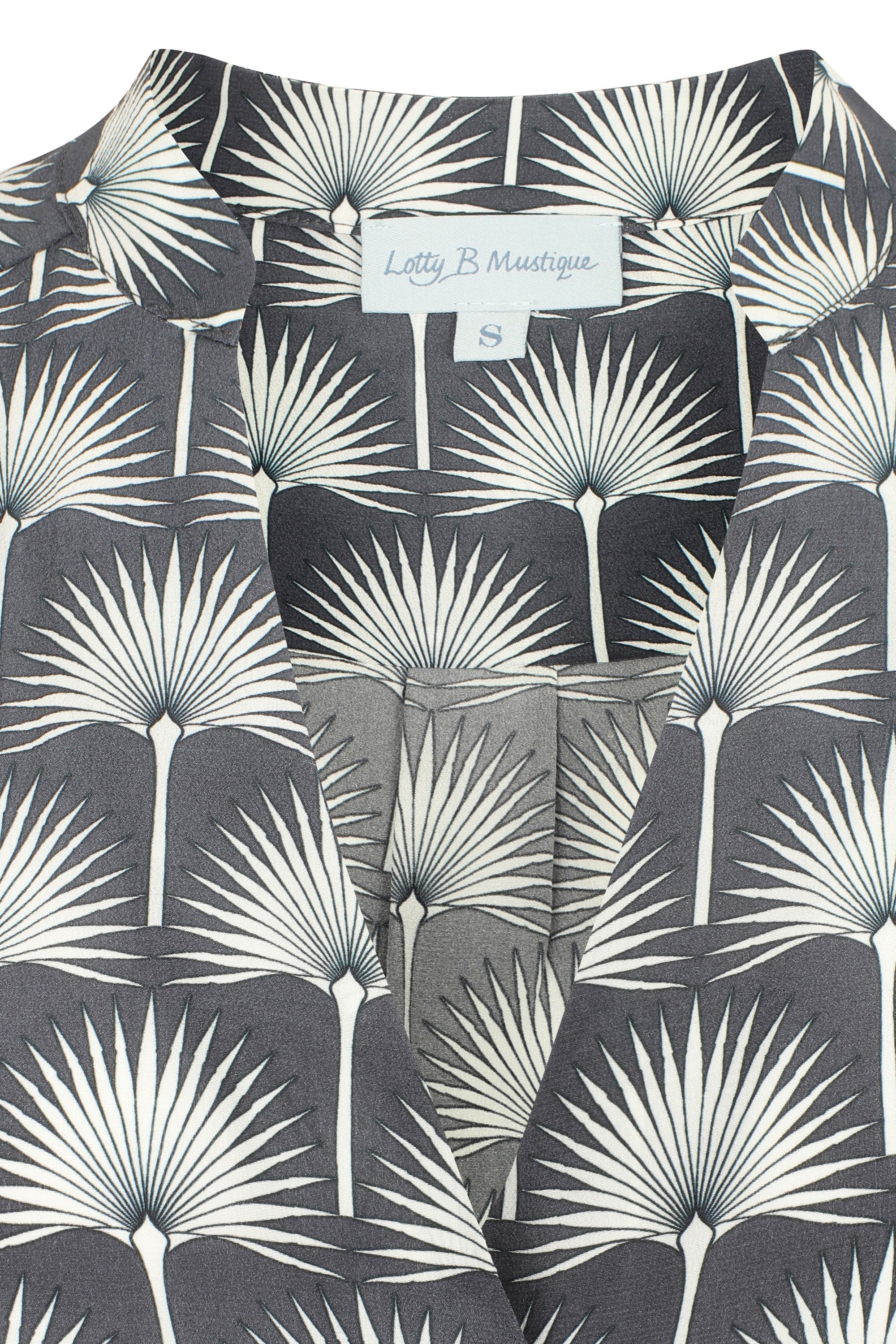 Silk Decima Dress SINGLE PALM REPEAT - Image 8