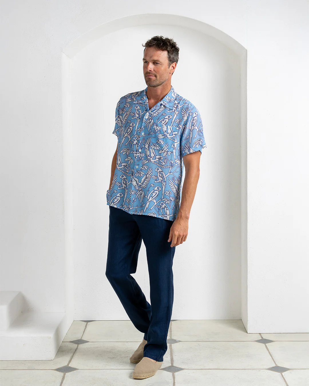 Silk Festival Shirt PARROT - Image 4