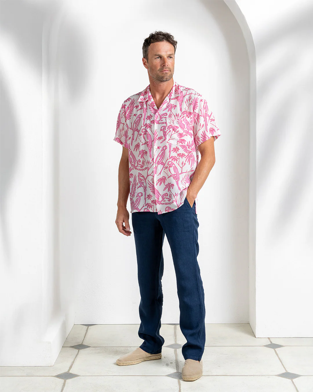 Silk Festival Shirt PARROT - Image 3