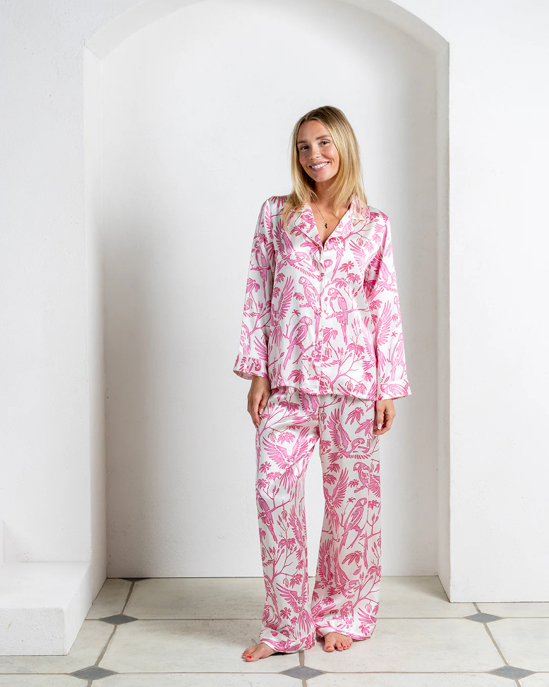 Silk Pajamas PARROT - Image 3
