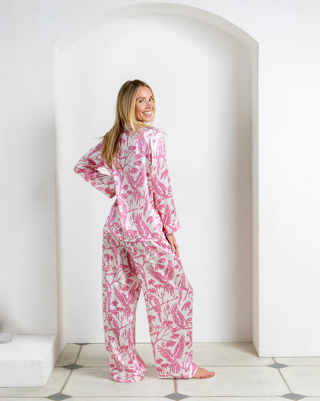 Silk Pajamas PARROT - Image 5