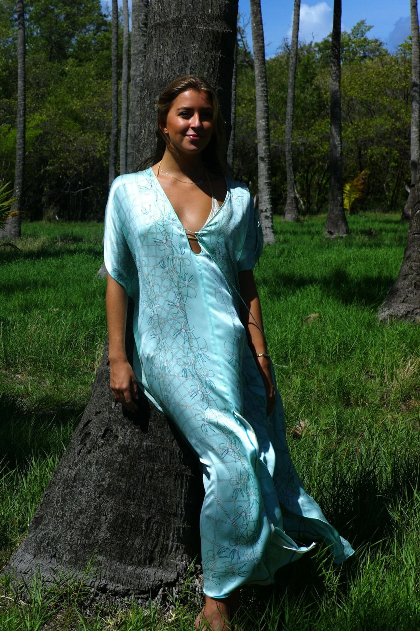 Silk Julia Kaftan SPIDERLILY