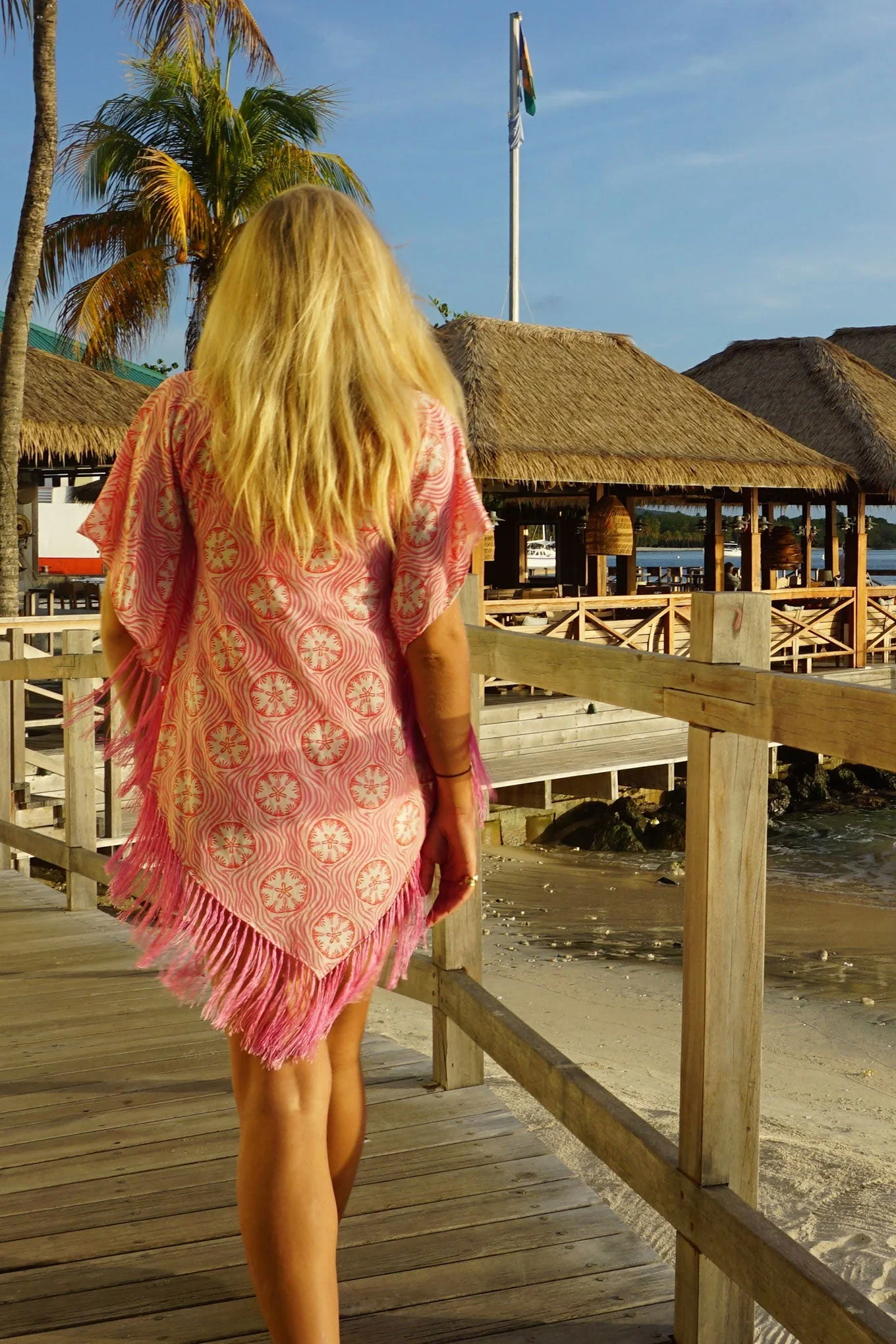Silk Poncho SAND DOLLAR - Image 6