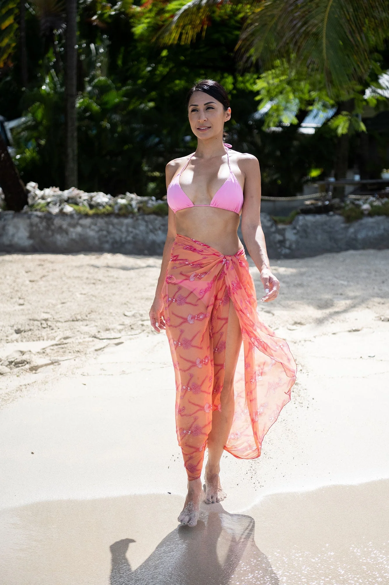 Silk Chiffon Sarong FRUIT PUNCH - Image 4