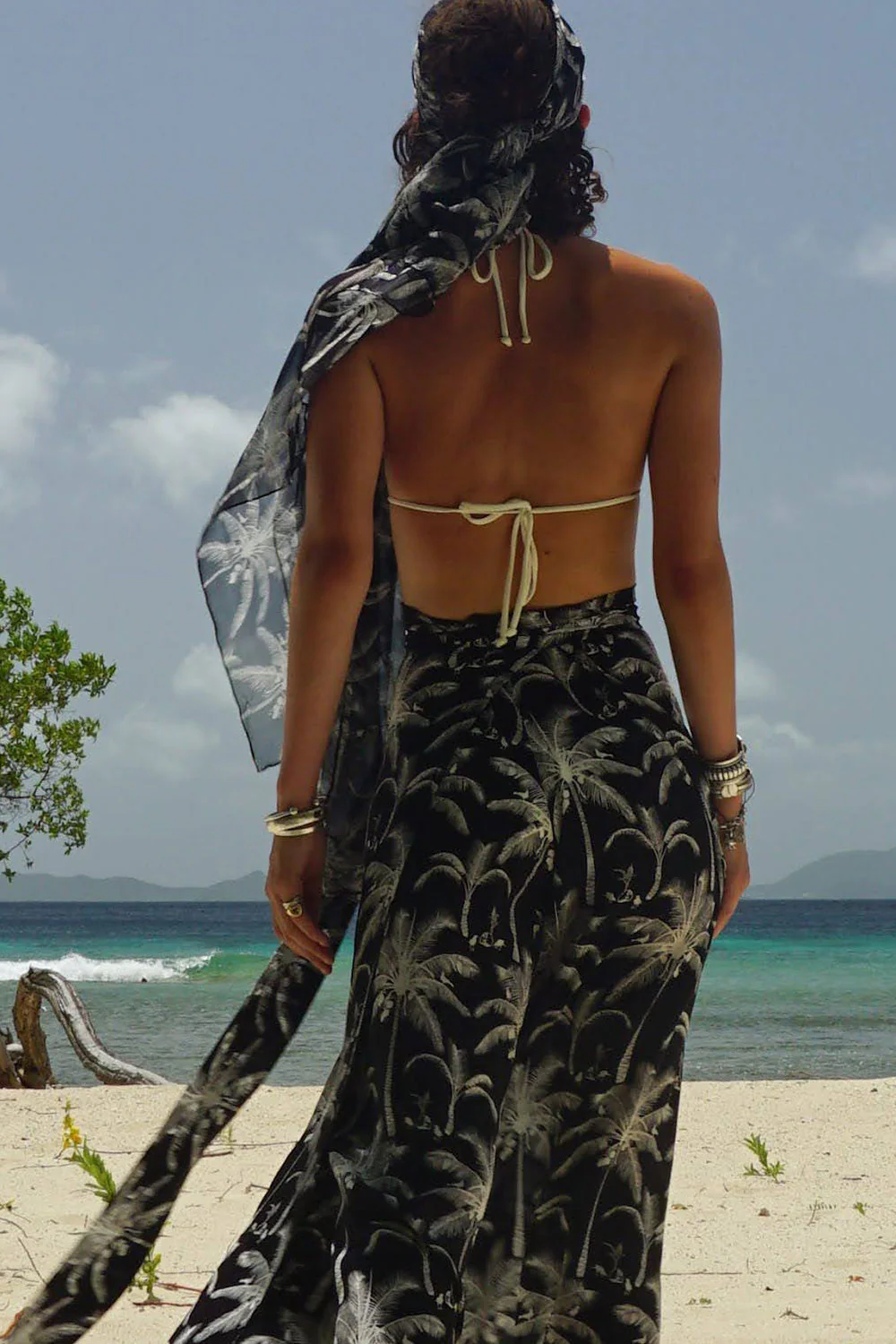 Silk Chiffon Sarong PLANTATION - Image 4