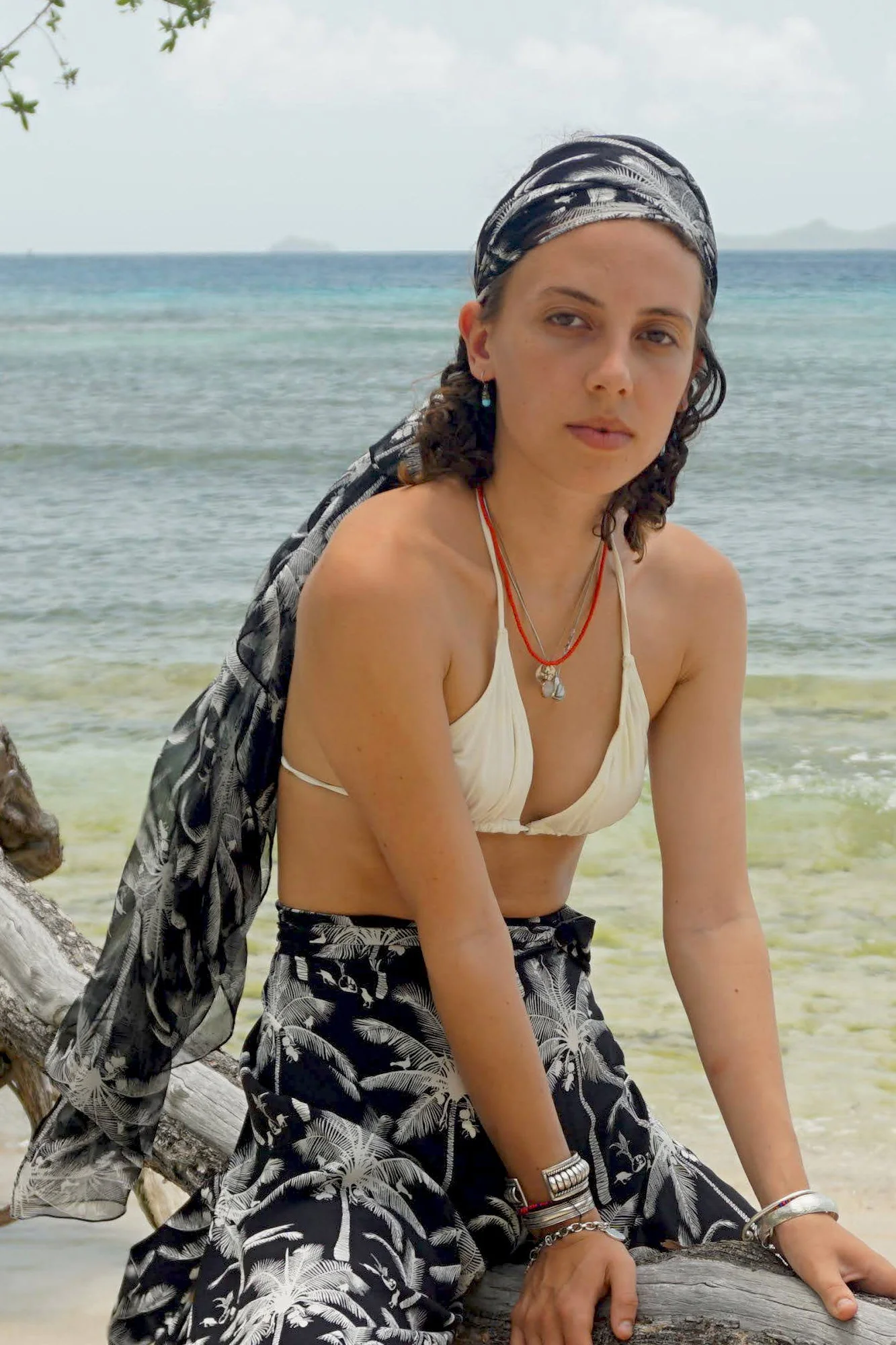 Silk Chiffon Sarong PLANTATION - Image 5