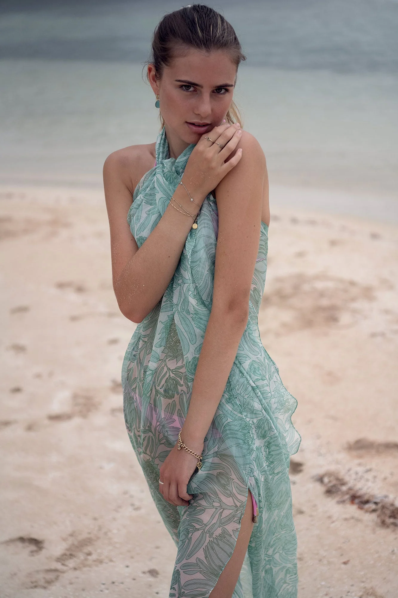 Silk Chiffon Sarong PROTEA - Image 3