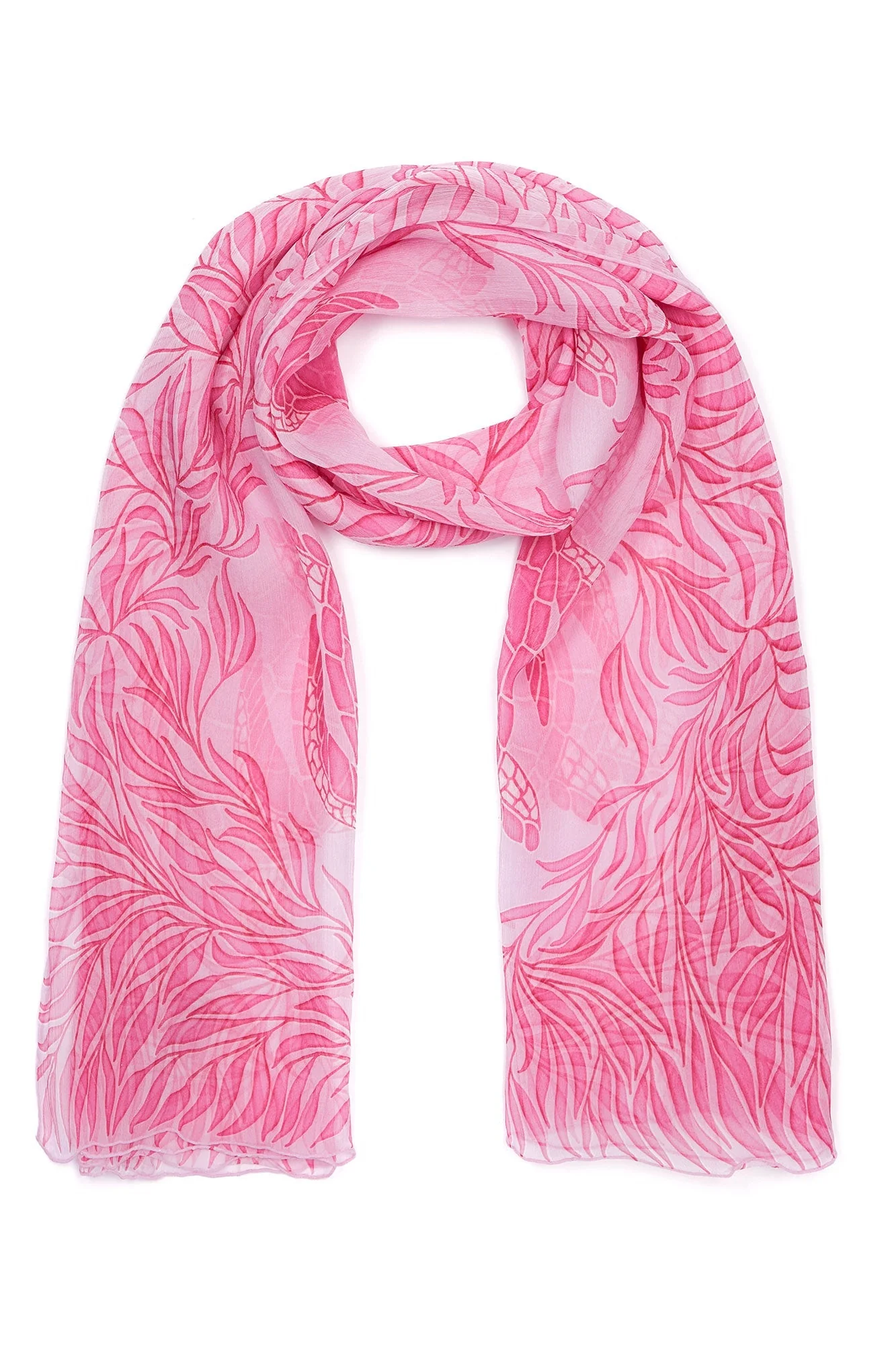 Silk Chiffon Sarong TURTLE TRELLIS - Image 2
