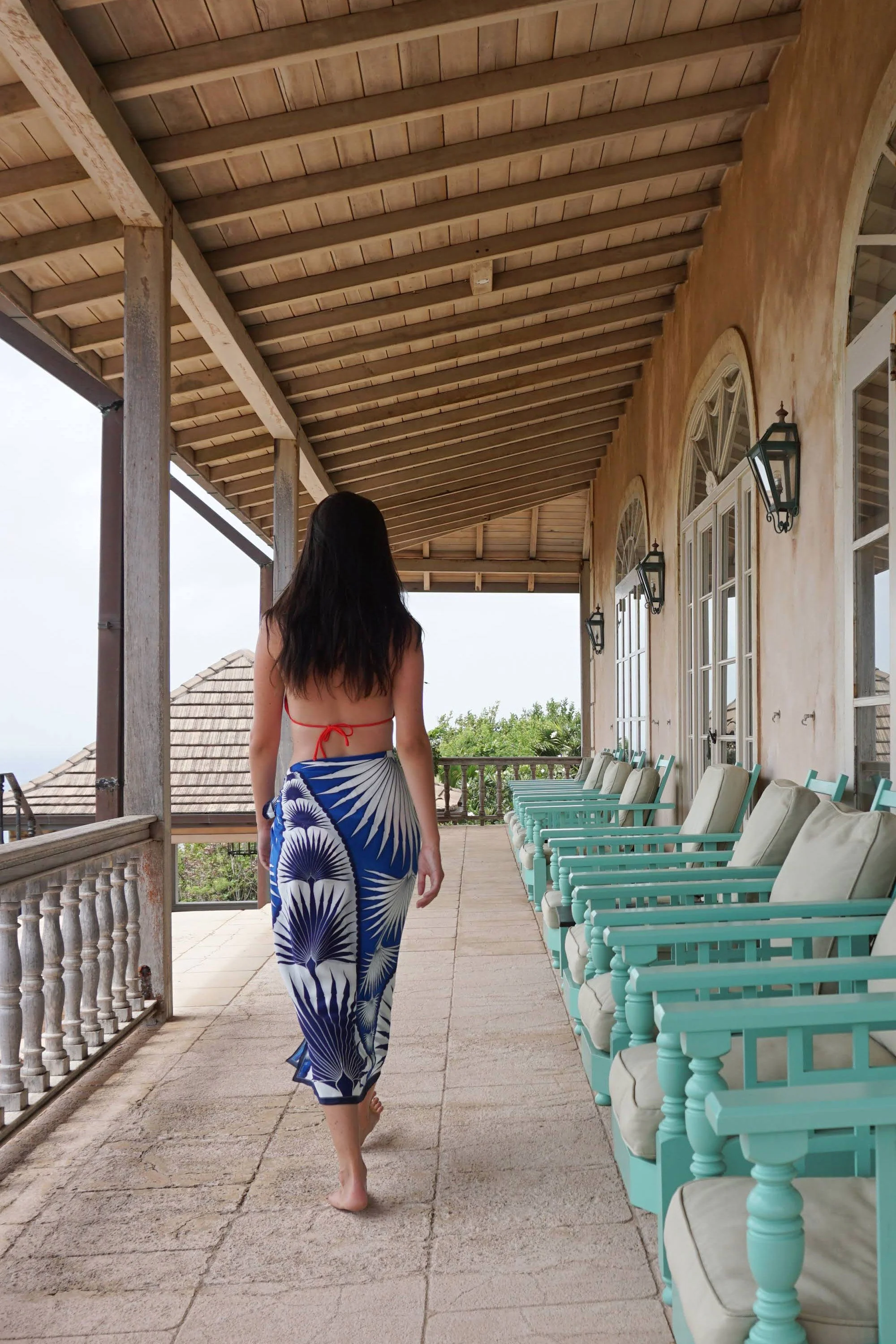 Silk Sarong  FAN PALM - Image 3