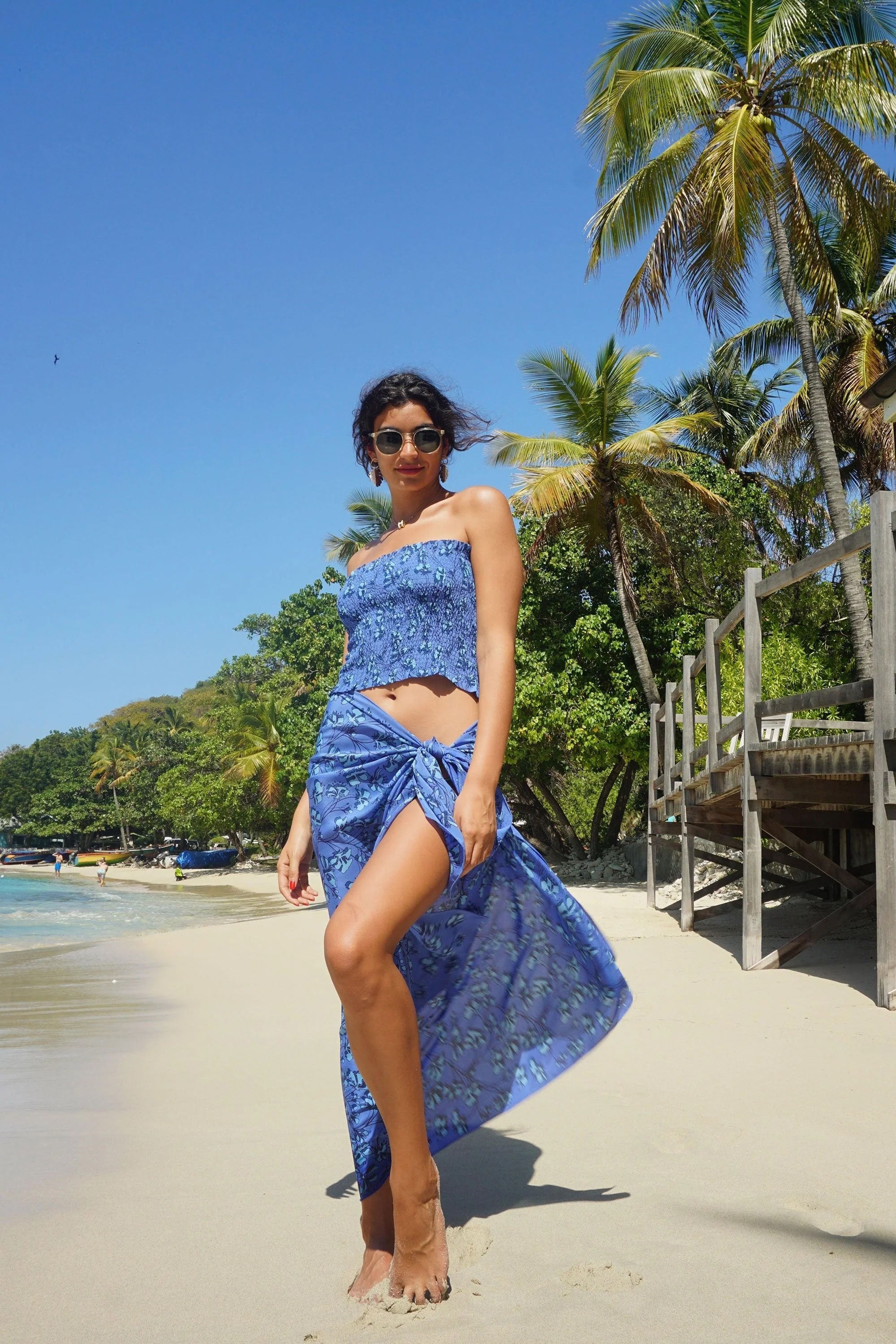 Silk Sarong  FLAMBOYANT FLOWER - Image 3