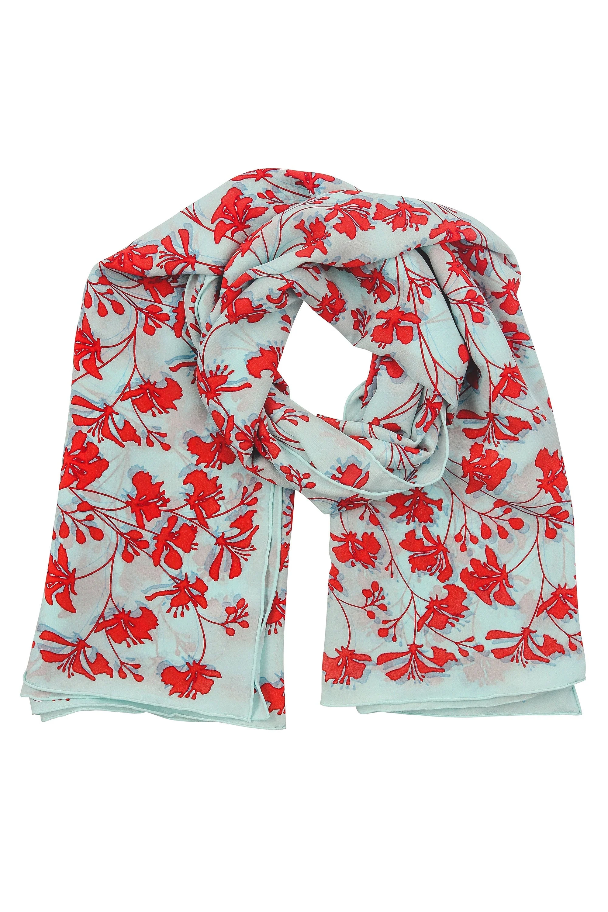 Silk Sarong FLAMBOYANT FLOWER - Image 6
