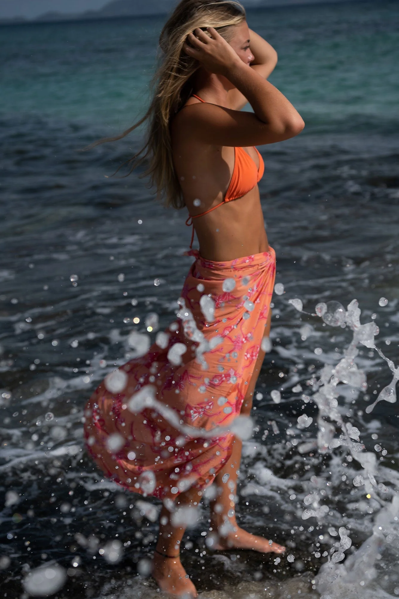 Silk Sarong  FRUIT PUNCH - Image 7
