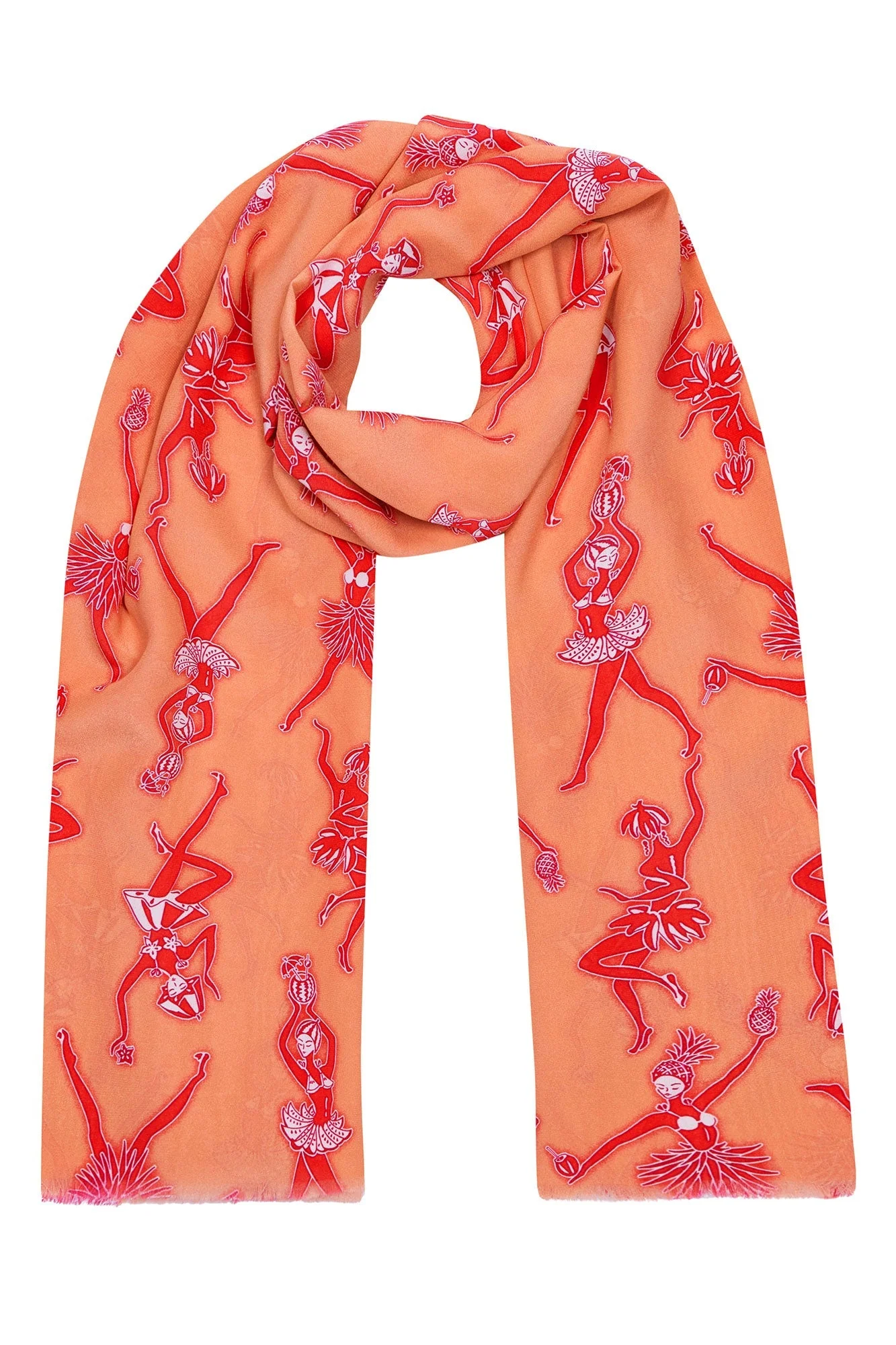 Silk Sarong  FRUIT PUNCH - Image 9
