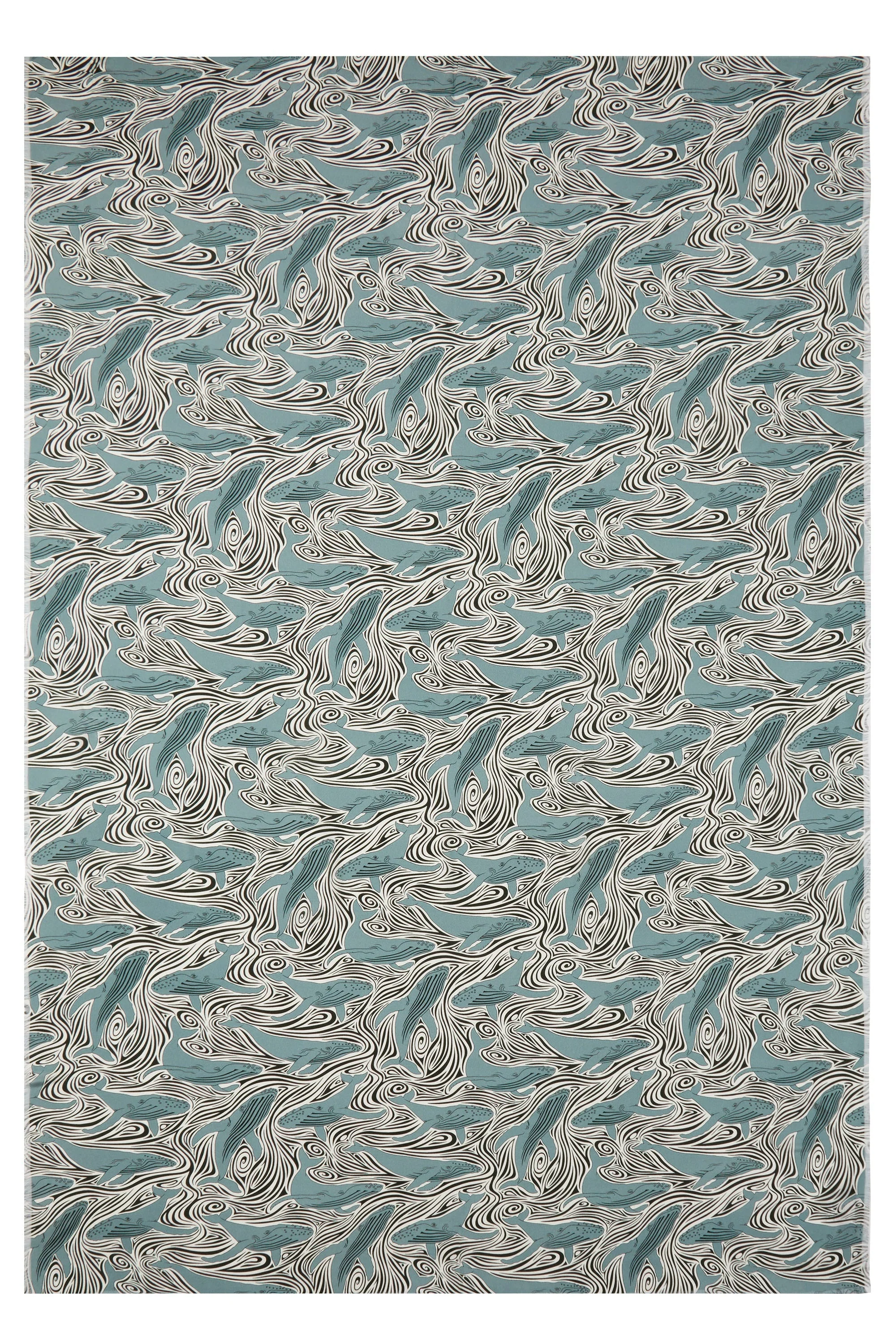 Silk Sarong  WHALE - Image 8