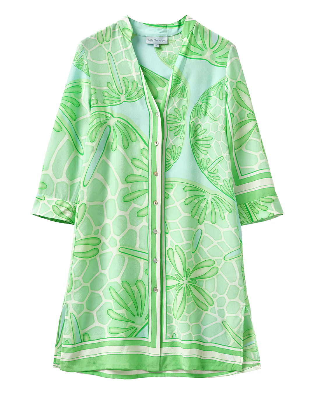 Silk Shirt Dress SAND DOLLAR - Image 2