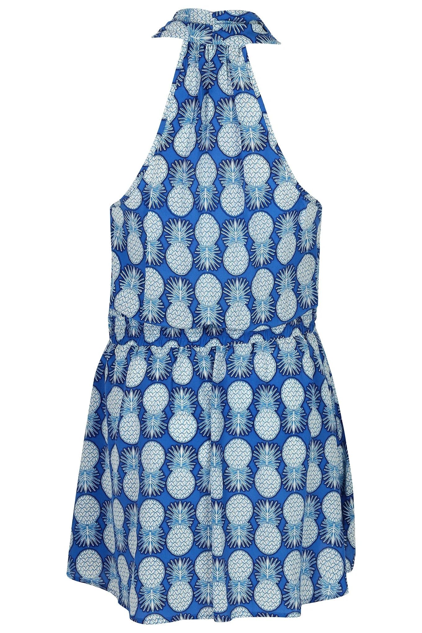 Silk Short Halter Dress PINEAPPLE - Image 8
