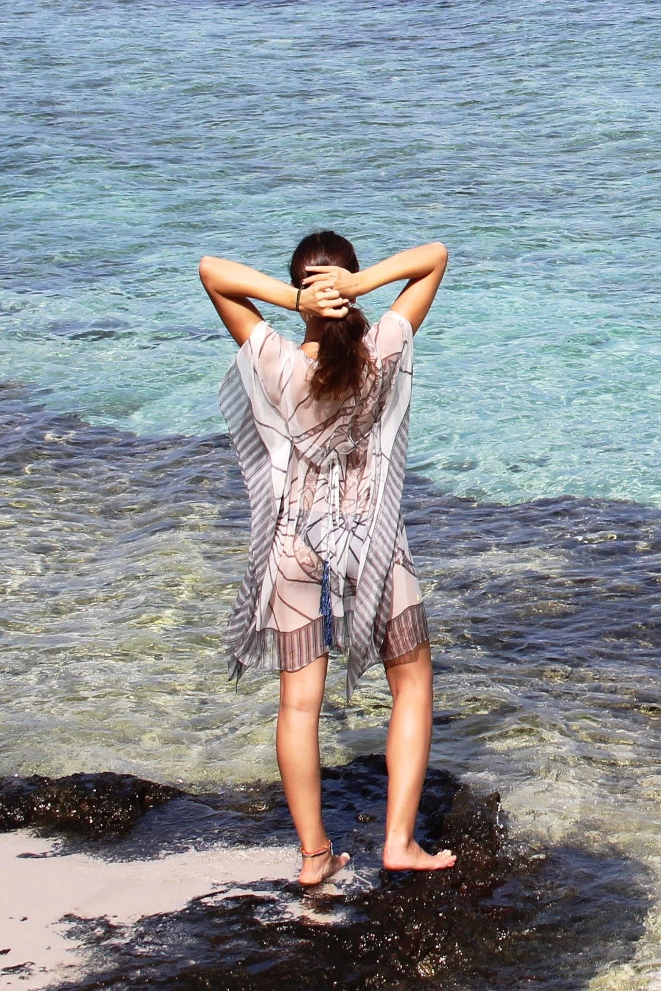 Silk Chiffon Cosima Kaftan BICYCLE - Image 6