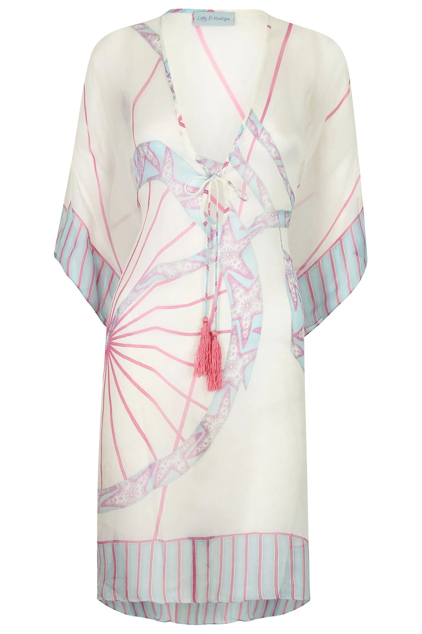 Silk Chiffon Cosima Kaftan BICYCLE - Image 3