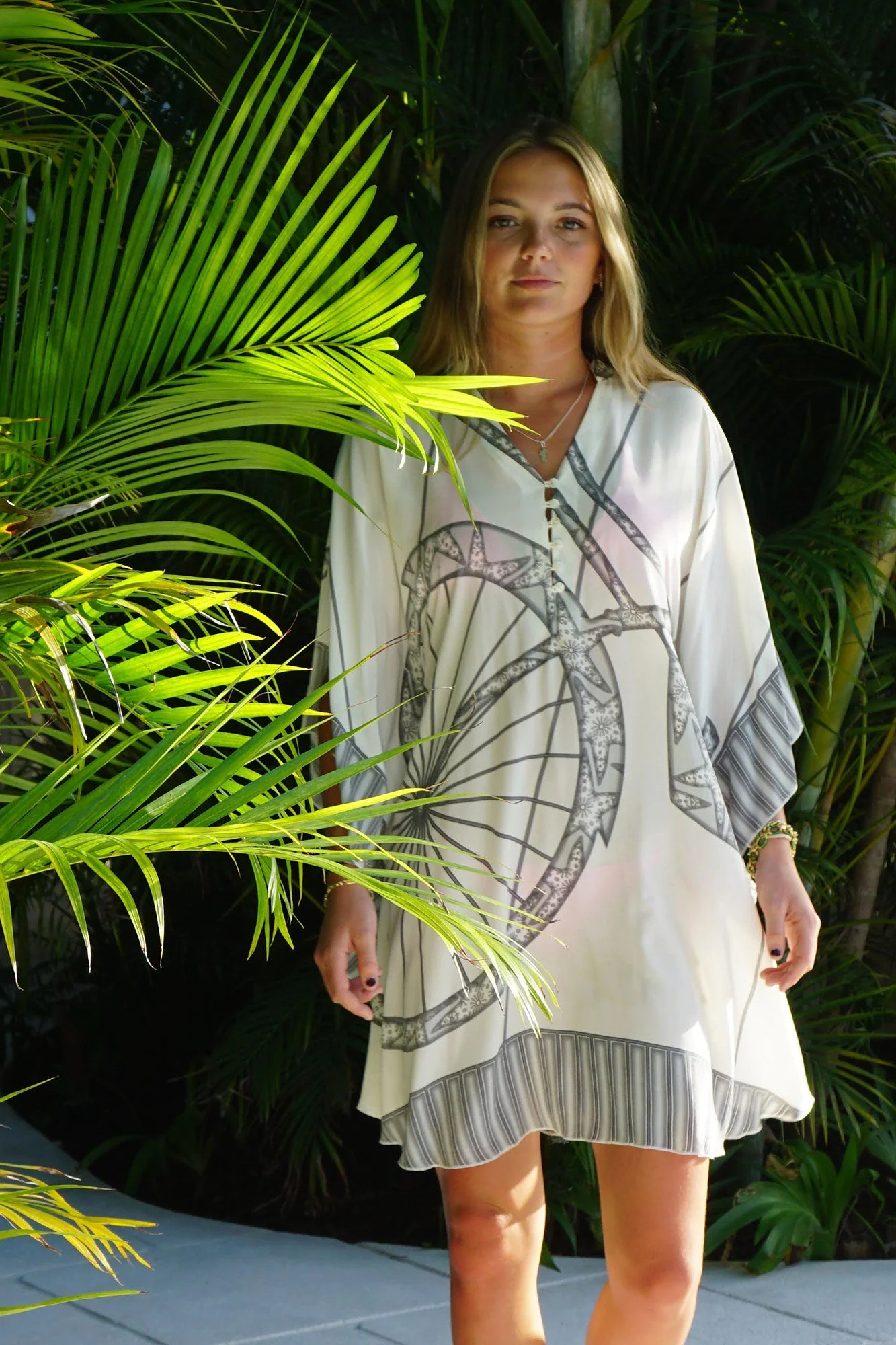 Silk Lotty Kaftan BICYCLE - Image 6