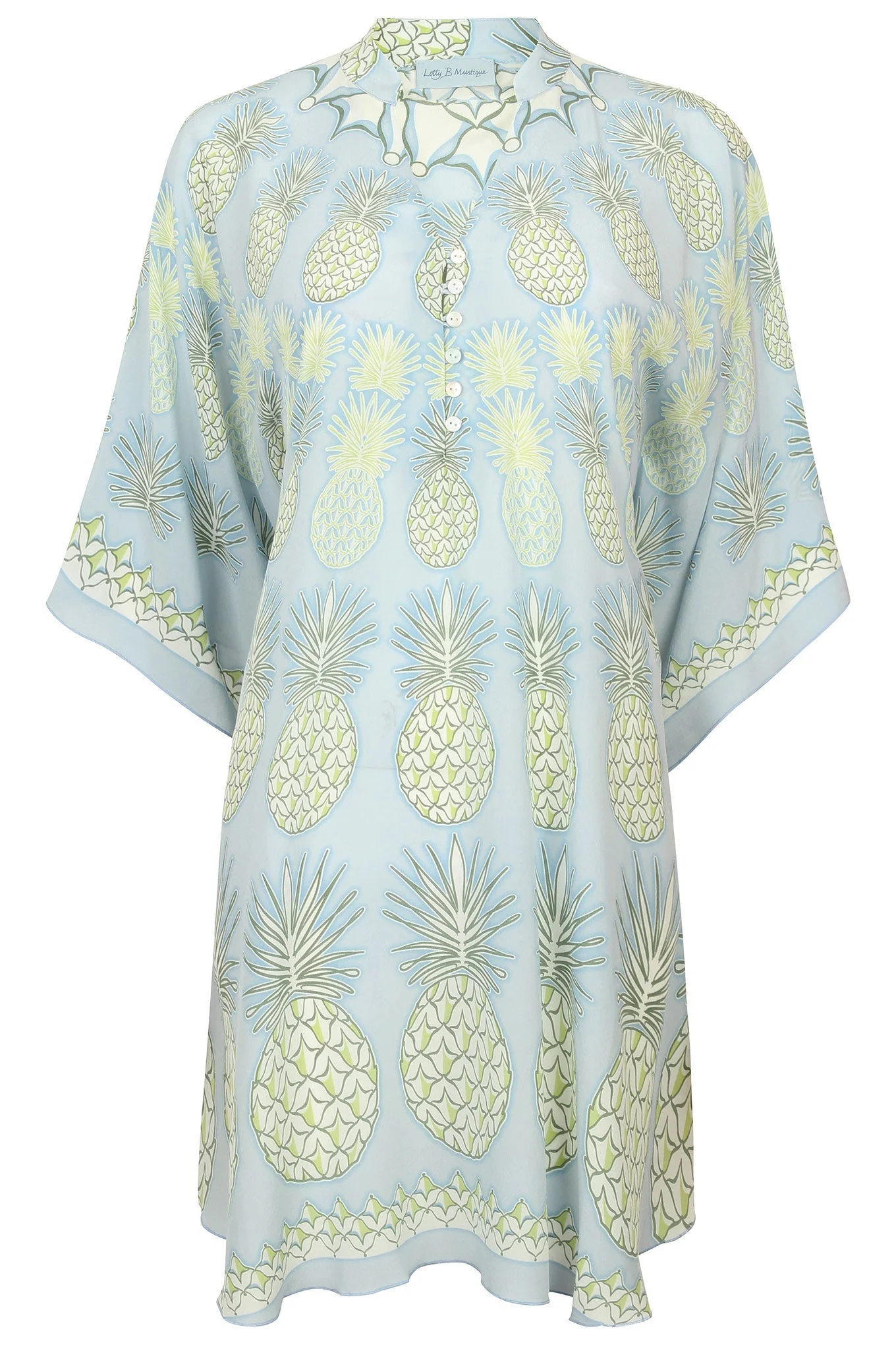 Silk Lotty Kaftan PINEAPPLE - Image 8