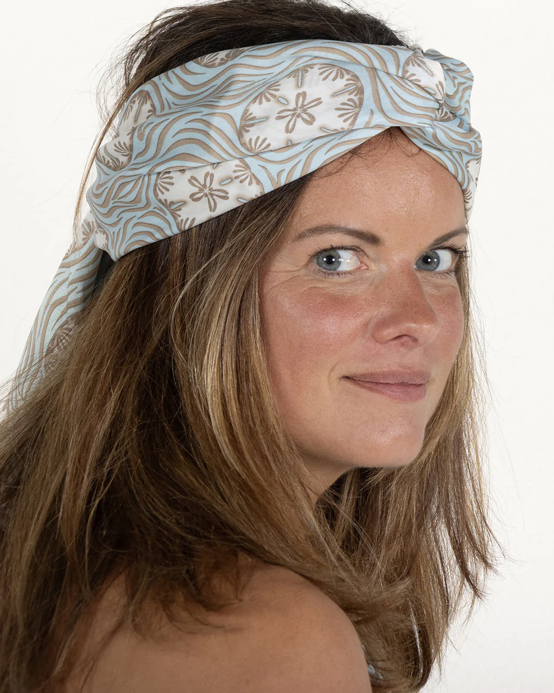 Silk Long Scarf SAND DOLLAR - Image 6