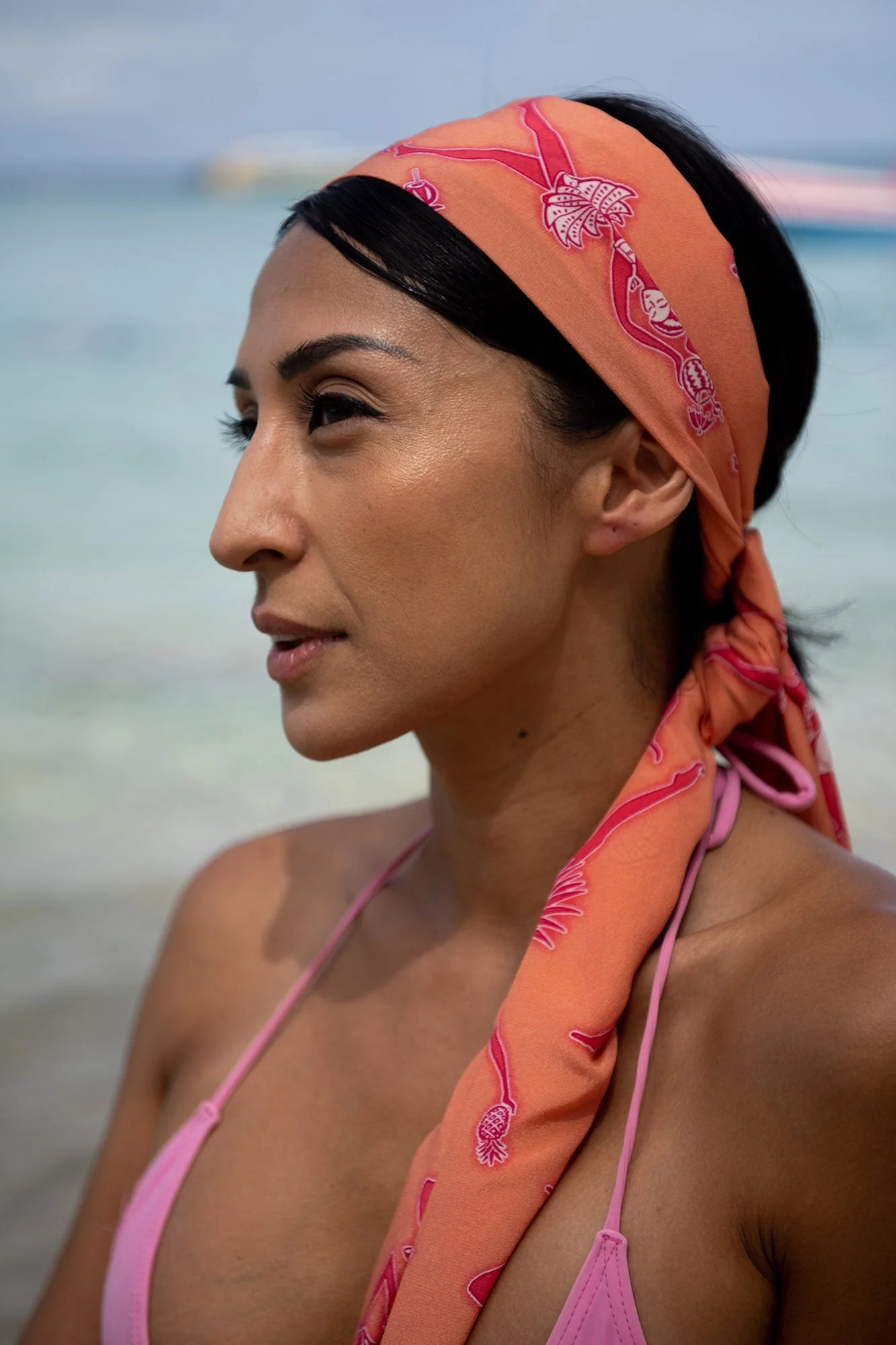 Silk Long Scarf FRUIT PUNCH - Image 3
