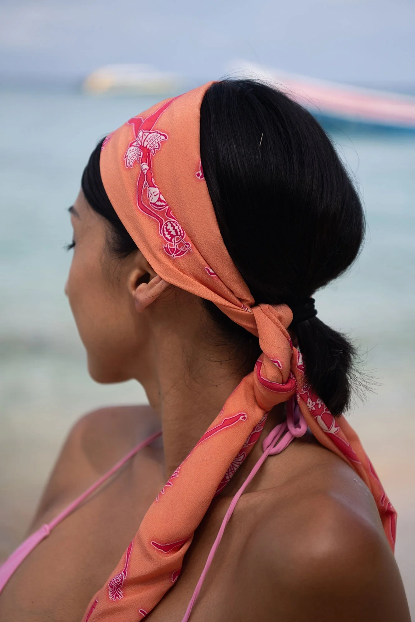 Silk Long Scarf FRUIT PUNCH - Image 4