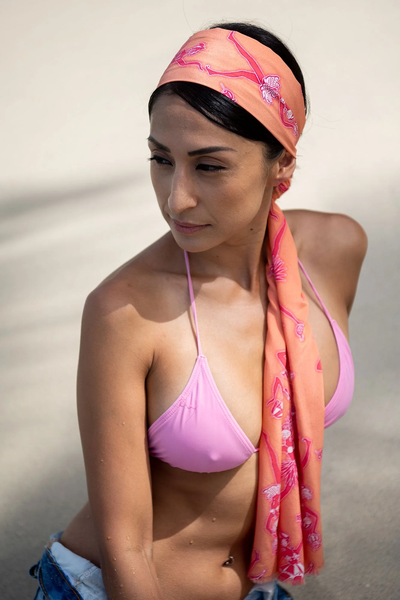 Silk Long Scarf FRUIT PUNCH - Image 5