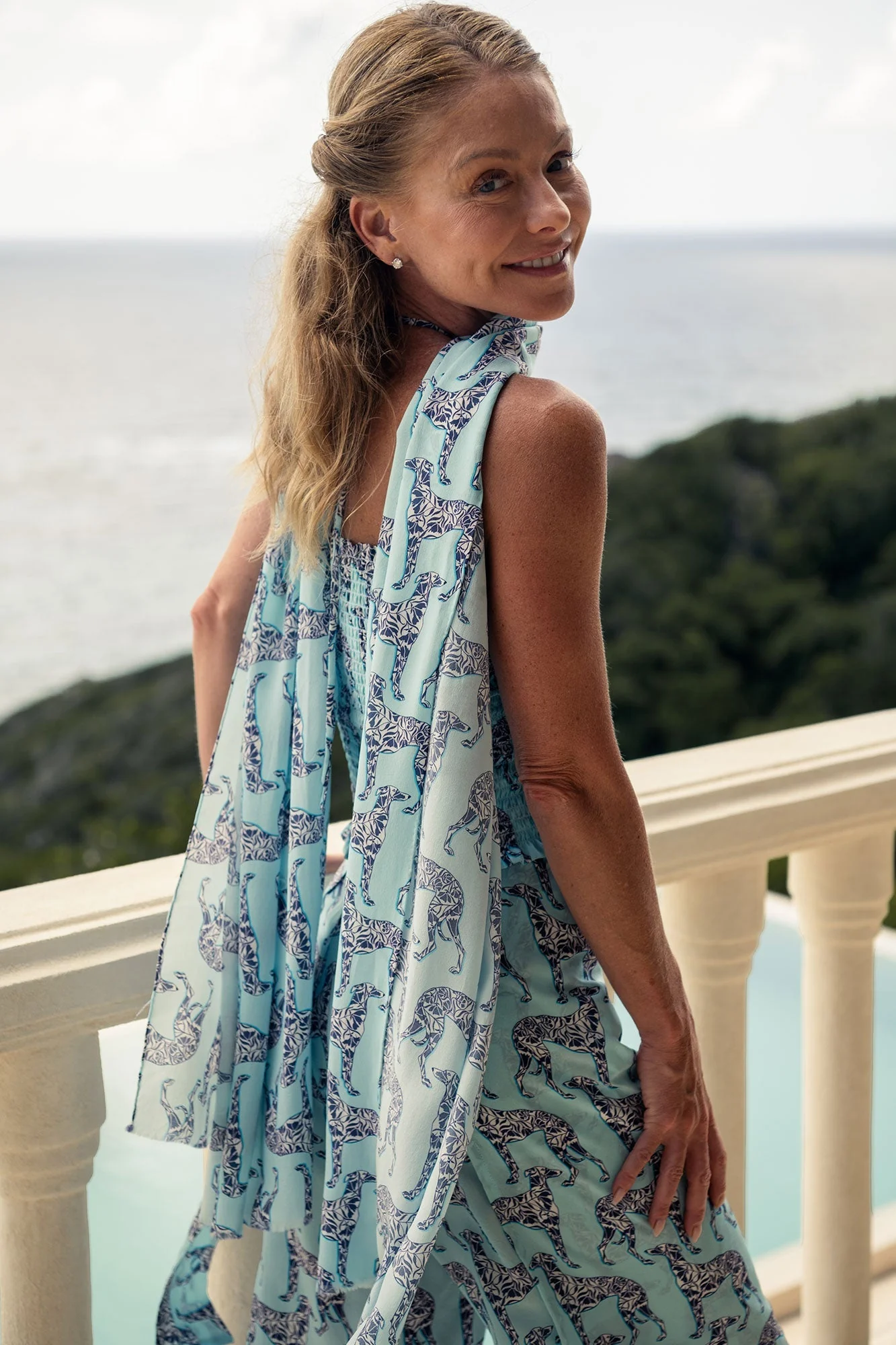 Silk Long Scarf LURCHER - Image 3
