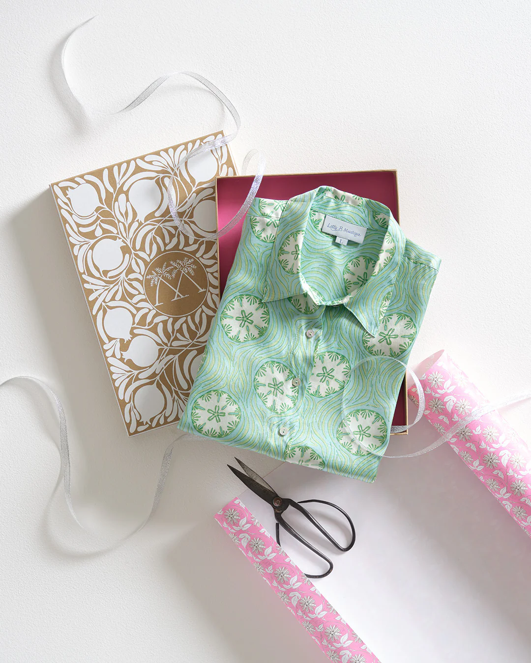 Silk Blouse SAND DOLLAR REPEAT - Image 8