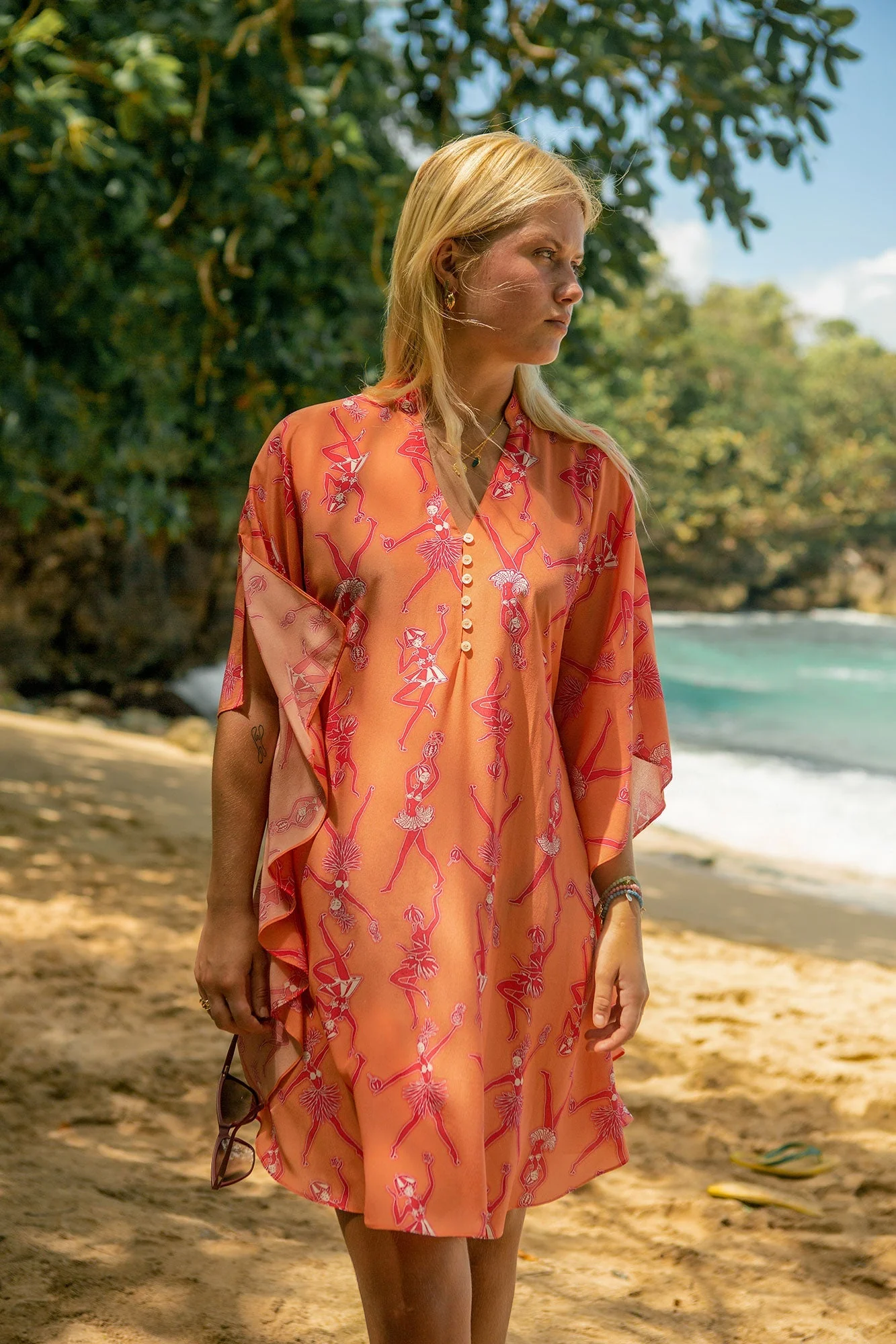 Silk Lotty Kaftan FRUIT PUNCH - Image 5