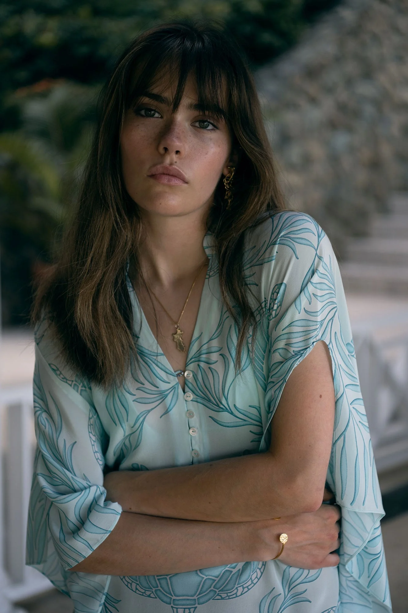 Silk Lotty Kaftan TURTLE TRELLIS - Image 5