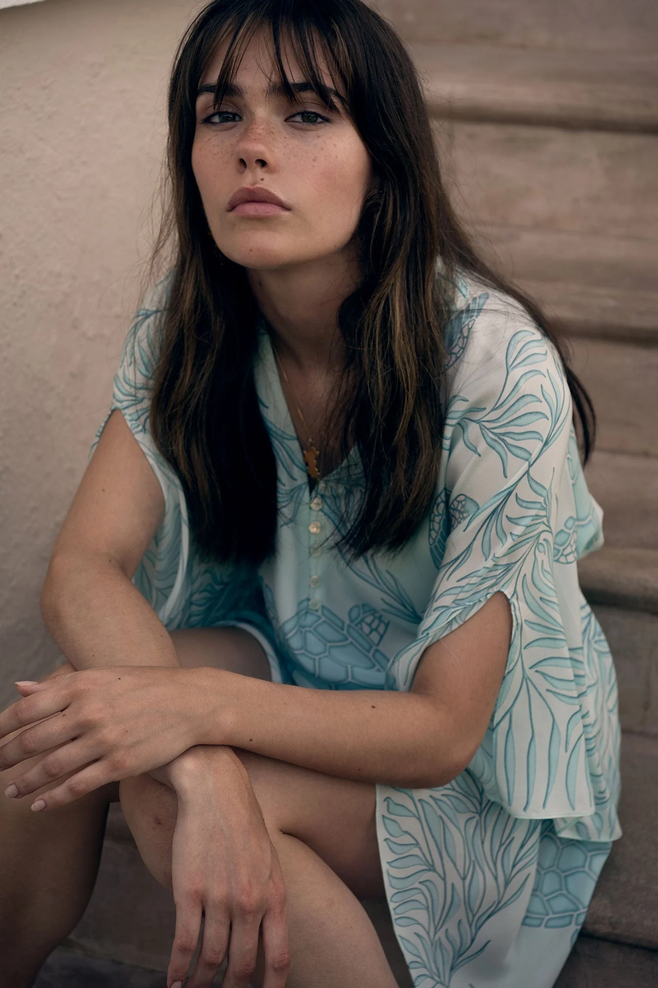 Silk Lotty Kaftan TURTLE TRELLIS - Image 6
