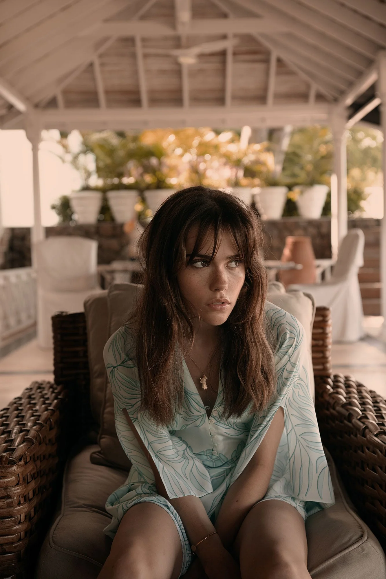Silk Lotty Kaftan TURTLE TRELLIS - Image 7