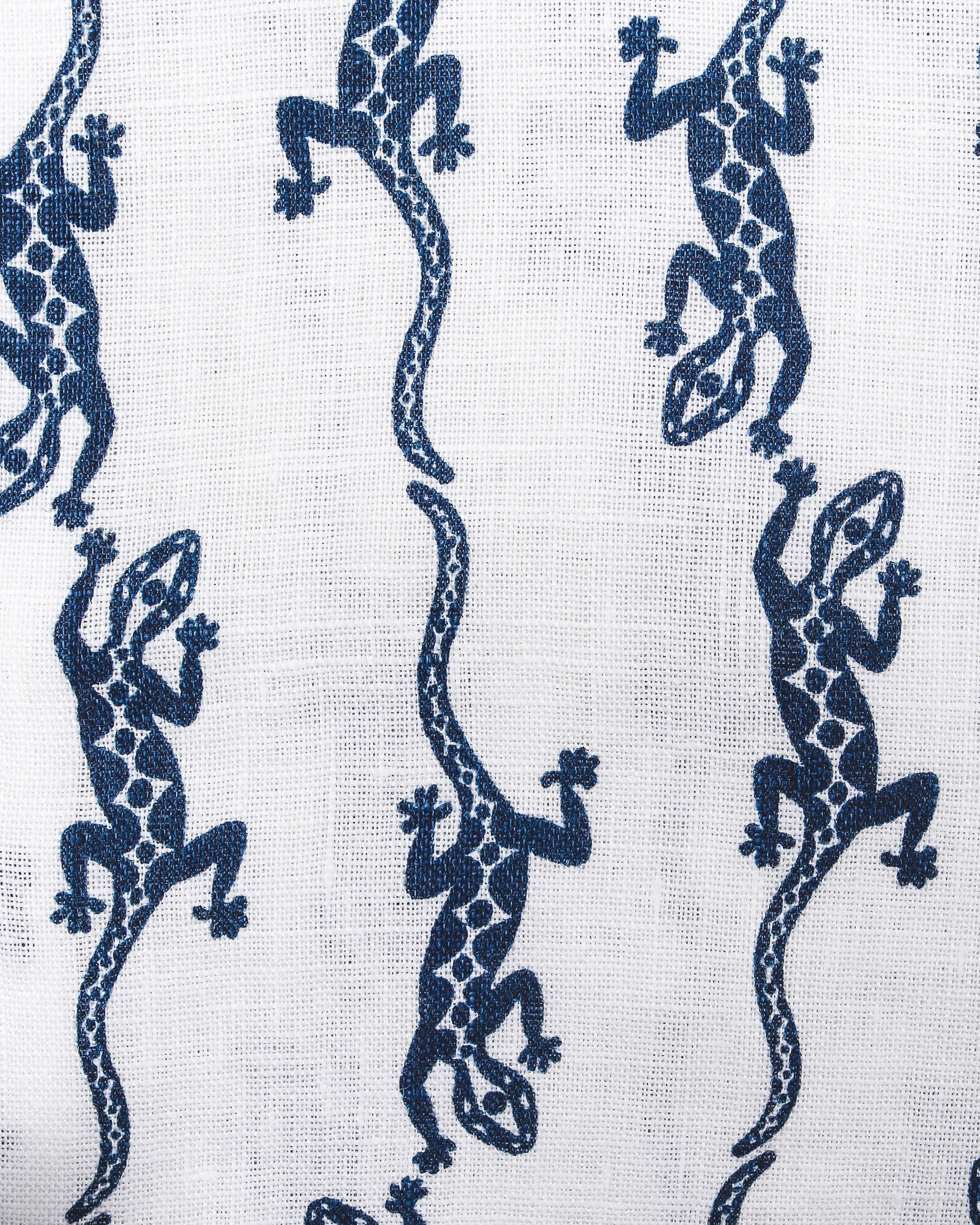 Linen Collarless Shirt GECKO - Image 9