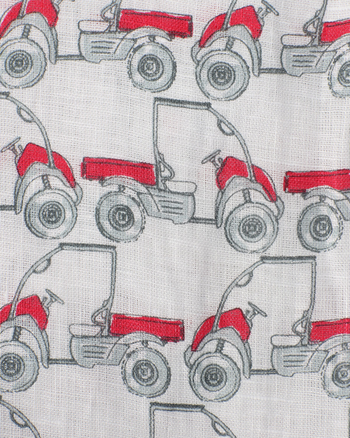 Linen Collarless Shirt MUSTIQUE MULE - Image 6
