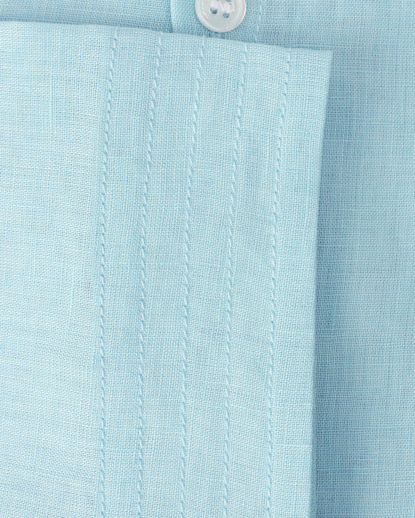 Linen Collarless Shirt - Image 7