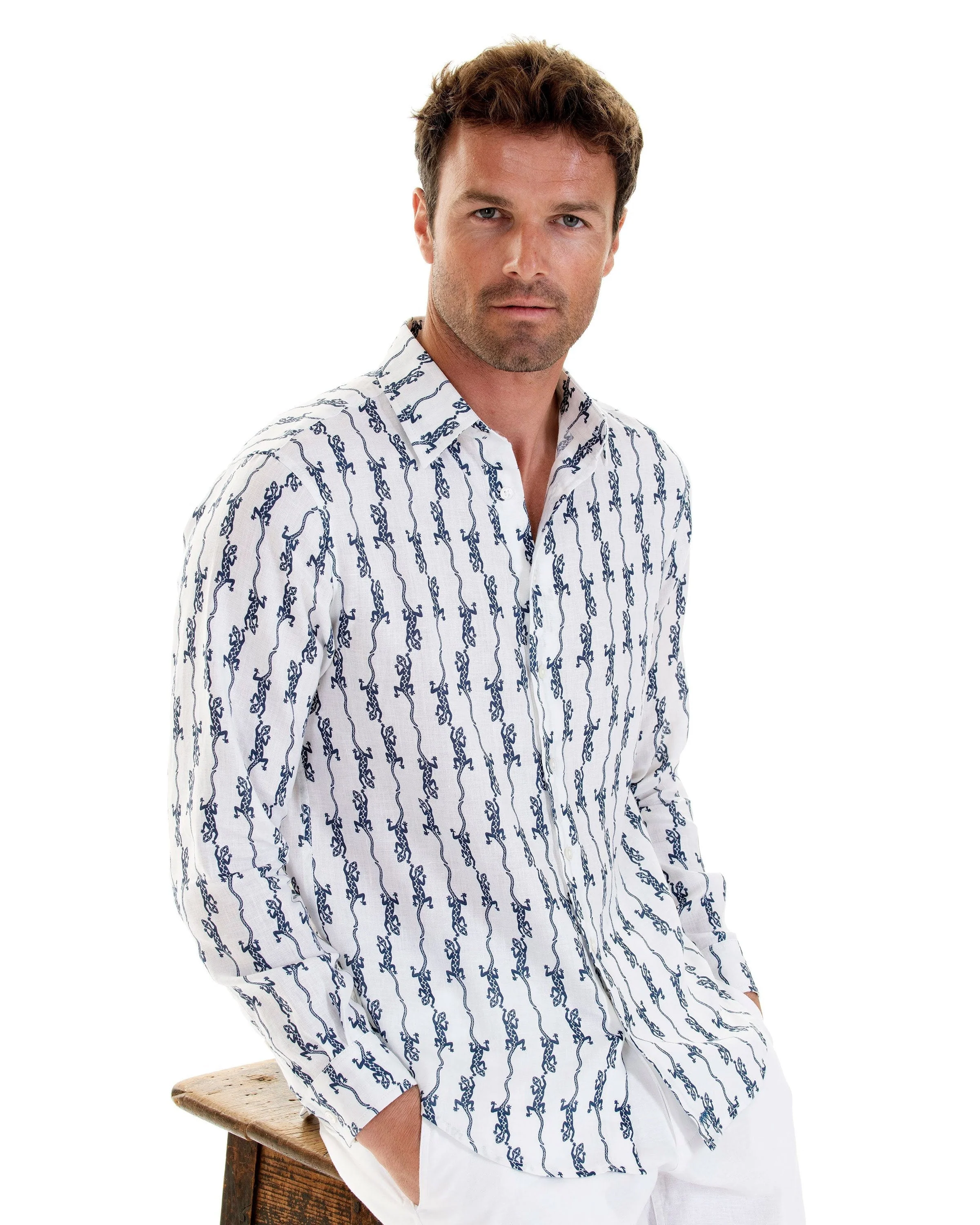 Linen Shirt GECKO - Image 6