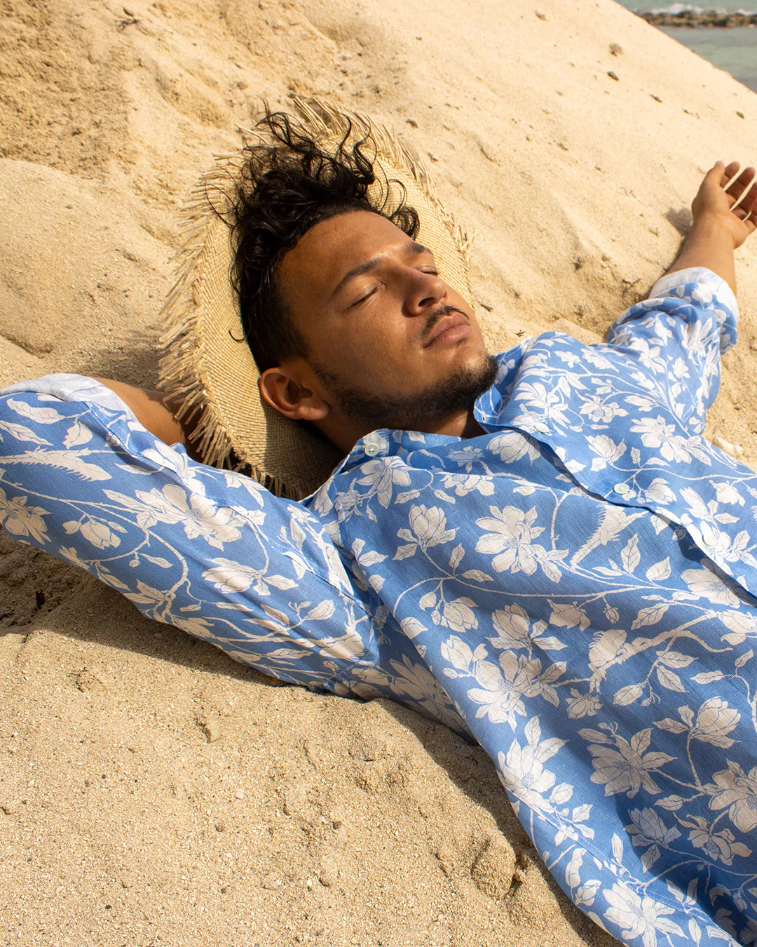 Mens Linen Shirt IGUANA - Image 7