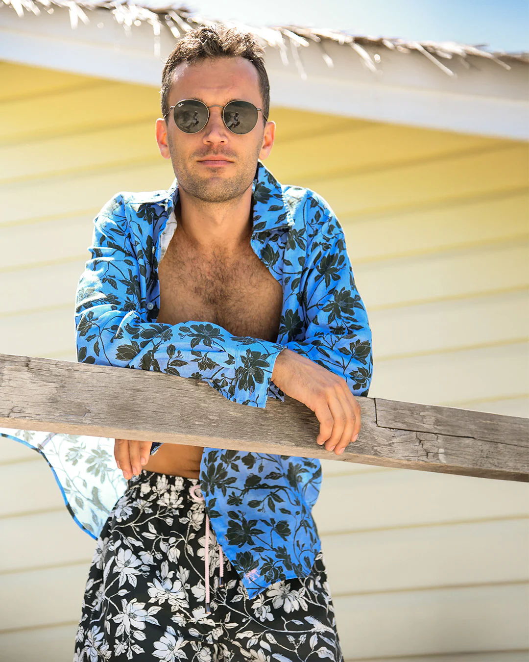 Mens Linen Shirt IGUANA - Image 8