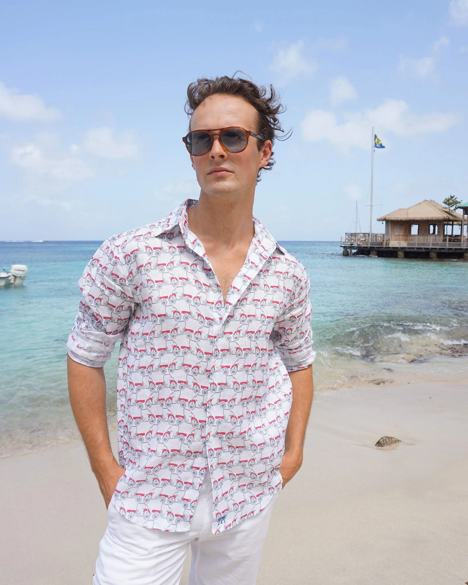Linen Shirt  MUSTIQUE MULE - Image 2