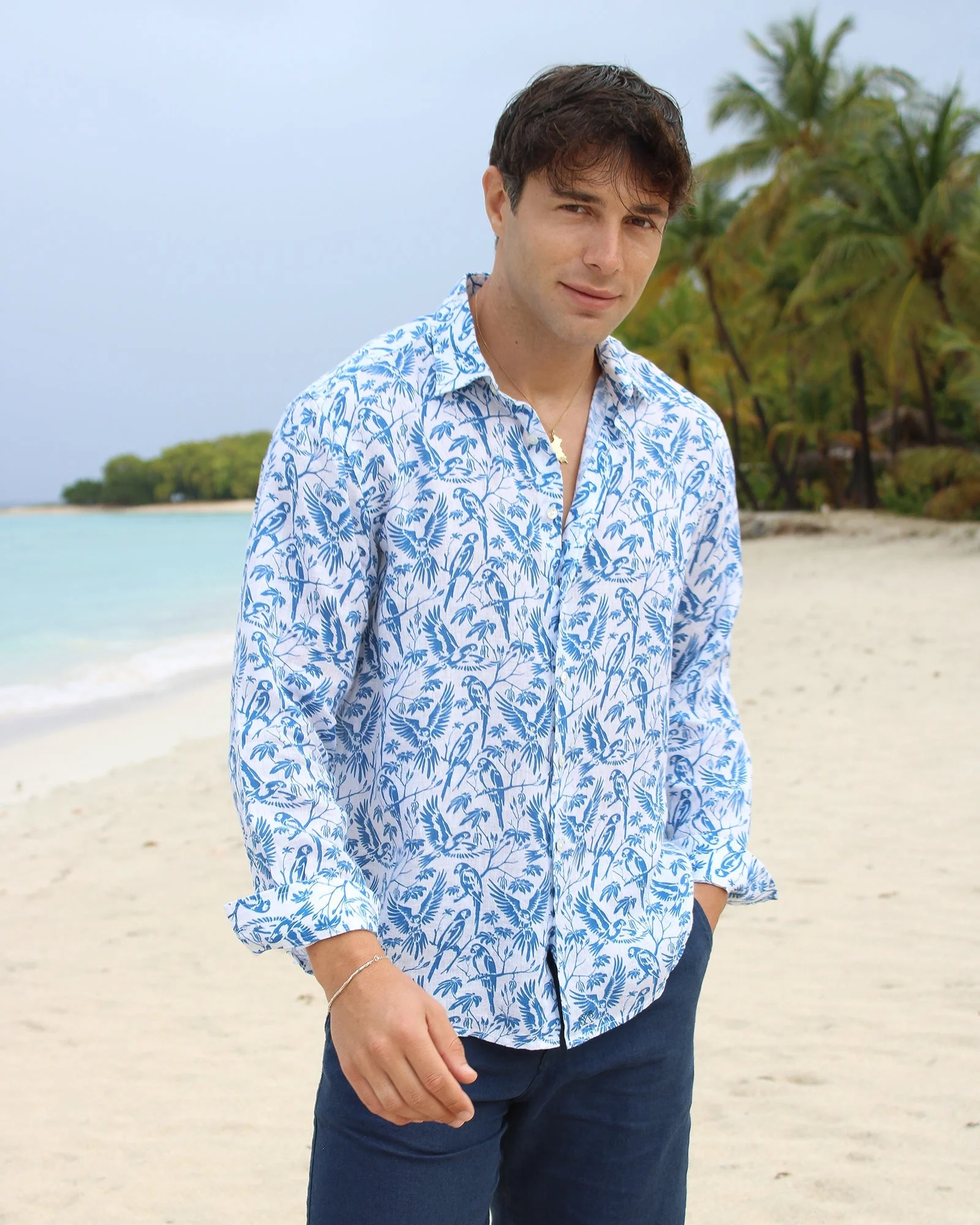 Linen Shirt PARROT - Image 5
